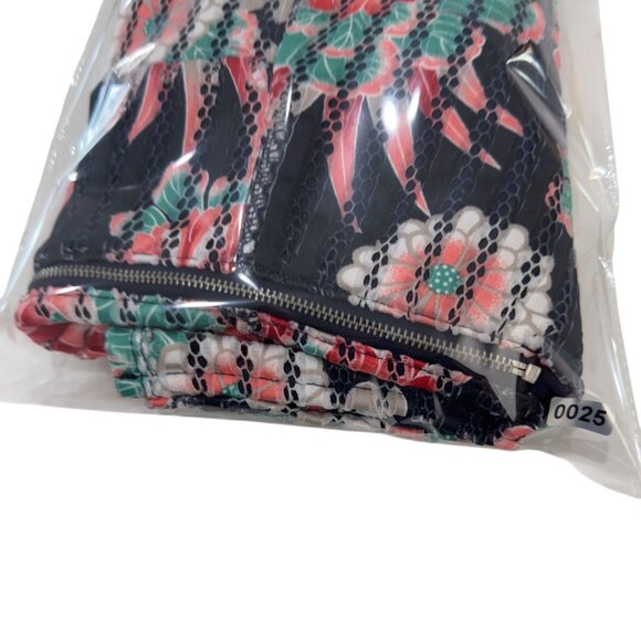 7th Avenue Design Studio Women Floral Striped Textured Sleeveless Peplum Top M - Picture 7 of 12